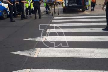 Un hombre sufre una caída involuntaria desde 4 metros de altura en el Valle de Jinámar (Foto TA)